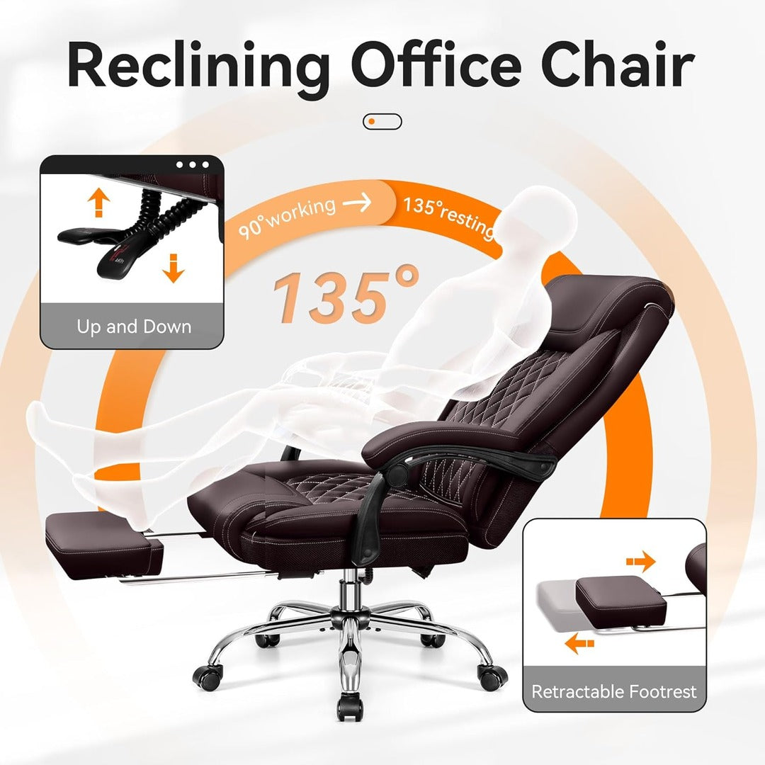 Ergonomic Computer Desk Chair With Lumbar Support