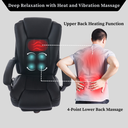 Universal Office Chair with Heat and Massage Functions (No Kneading)