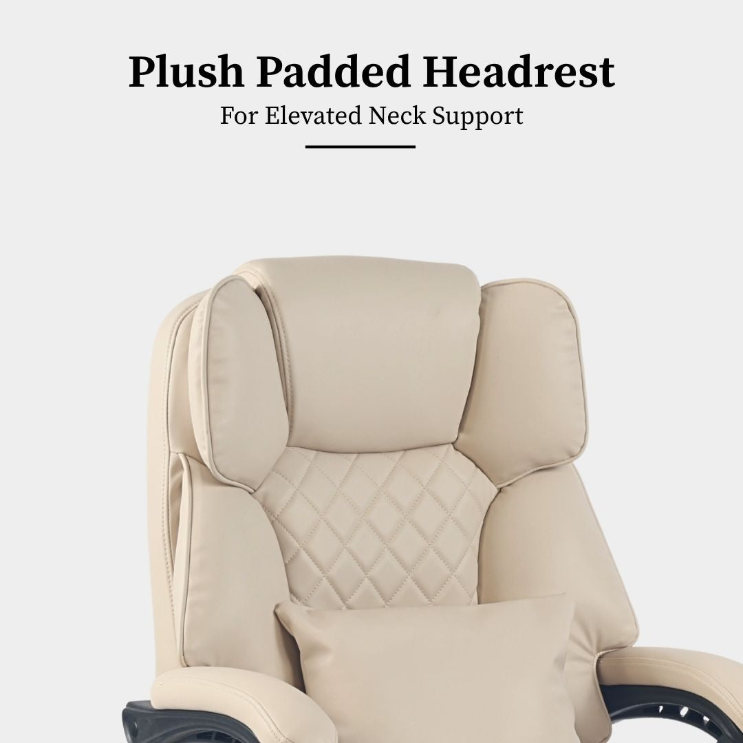 Ergonix Heated & 2-Point Kneading Massage Reclining Office Chair