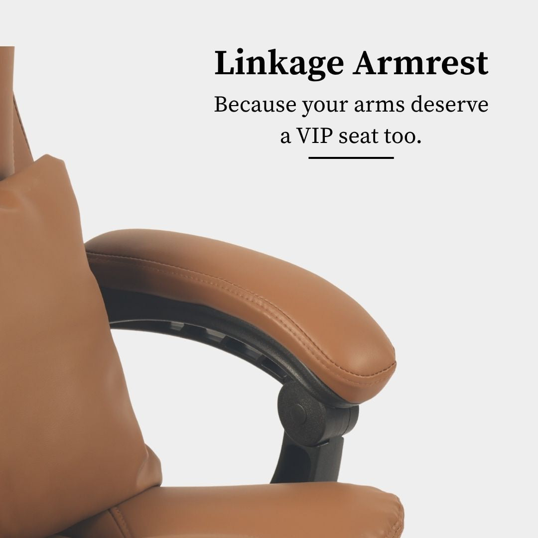 Orbis Heated & 4-Point Kneading Massage Reclining Office Chair