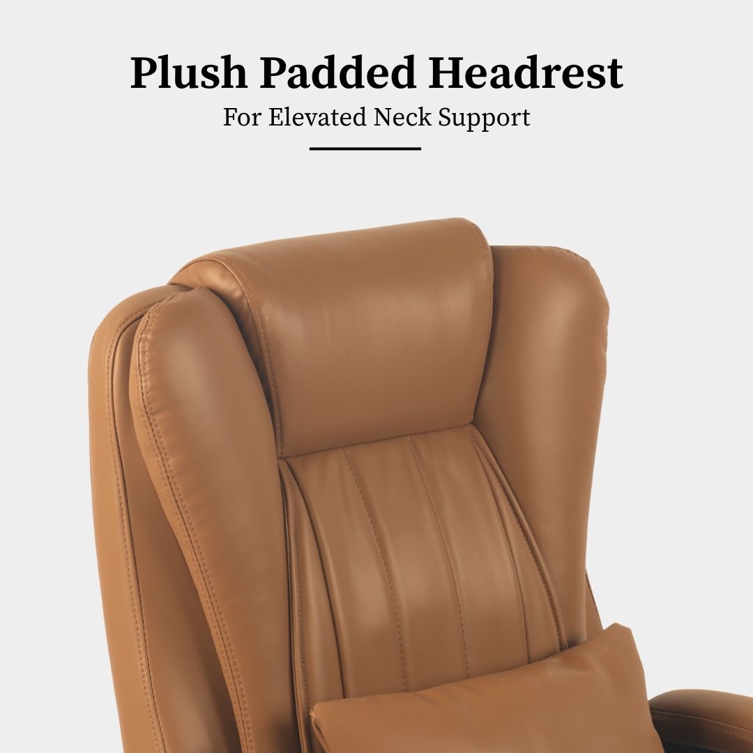 Orbis Heated & 4-Point Kneading Massage Reclining Office Chair