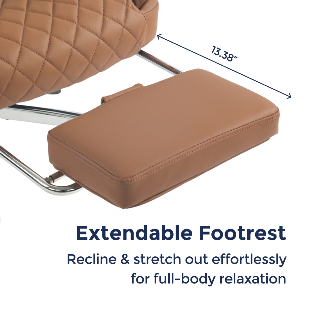 Ergonix Heated & 2-Point Kneading Massage Reclining Office Chair