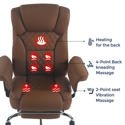Prestige Heated & 4-Point Kneading Chair | Adjustable Armrest