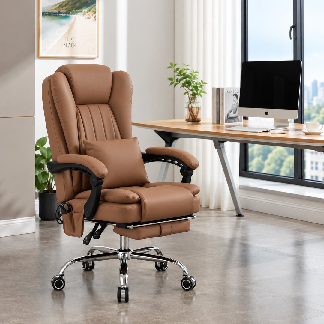 Orbis Heated & 4-Point Kneading Office Massage Chair
